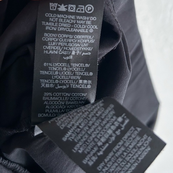 Sweaty Betty Loren Poplin Midi Dress Back Cutout Black Sz 6 - Picture 6 of 6